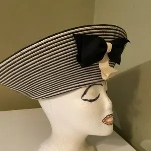 Really Cute Black & White Sylvia of St Louis Church Dress Hat Sylvia of St. Louis | Accessories | Really Cute Black White  main image 4